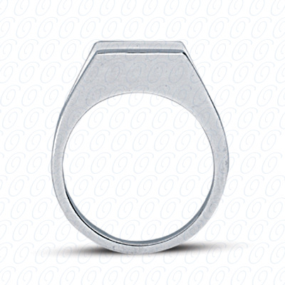 14 Karat White Gold  Cut Diamond Unique Engagement Ring 