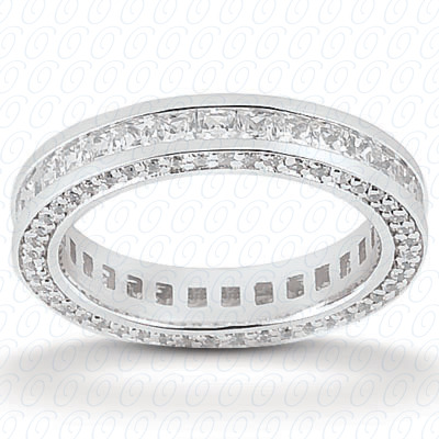 14 Karat White Gold  Cut Diamond Unique Engagement Ring 
