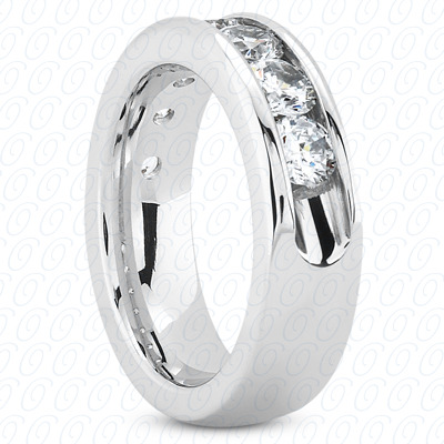 14 Karat White Gold  Cut Diamond Unique Engagement Ring 