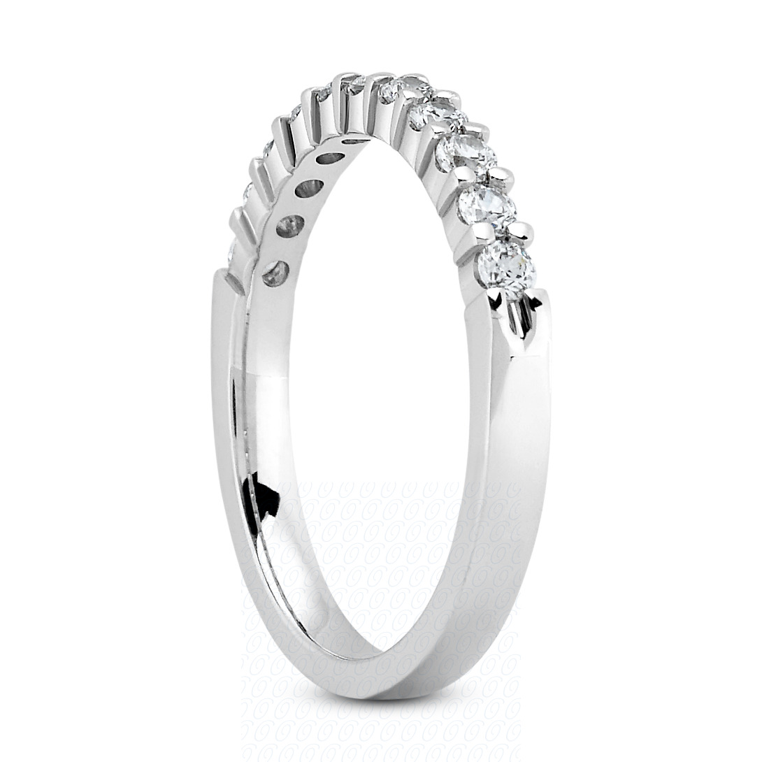 14 Karat White Gold  Cut Diamond Unique Engagement Ring 