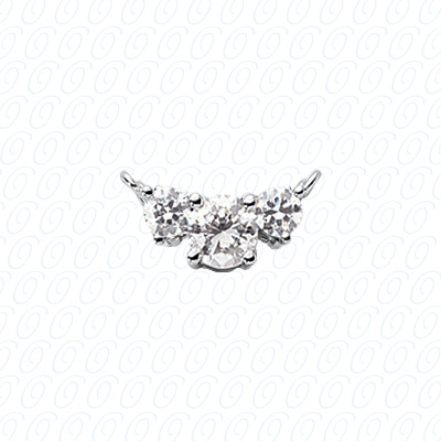 14 Karat White Gold  Cut Diamond Unique Engagement Ring 