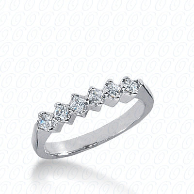 14 Karat White Gold  Cut Diamond Unique Engagement Ring 