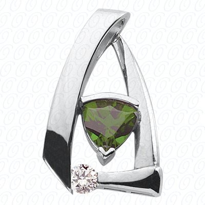 14 Karat White Gold  Cut Diamond Unique Engagement Ring 