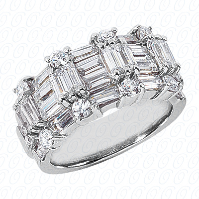 14 Karat White Gold  Cut Diamond Unique Engagement Ring 