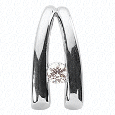 14 Karat White Gold  Cut Diamond Unique Engagement Ring 