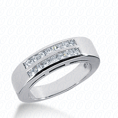 14 Karat White Gold  Cut Diamond Unique Engagement Ring 