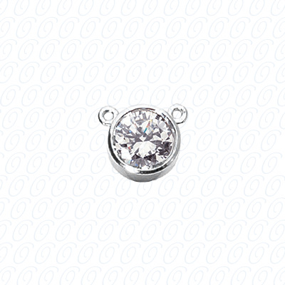 14 Karat White Gold  Cut Diamond Unique Engagement Ring 