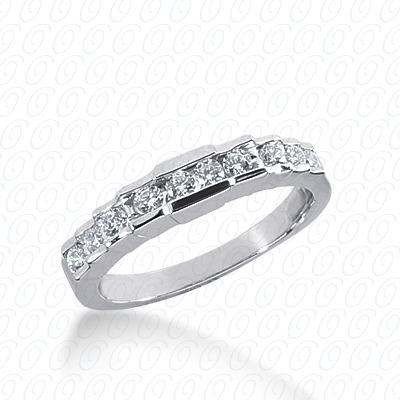 14 Karat White Gold  Cut Diamond Unique Engagement Ring 