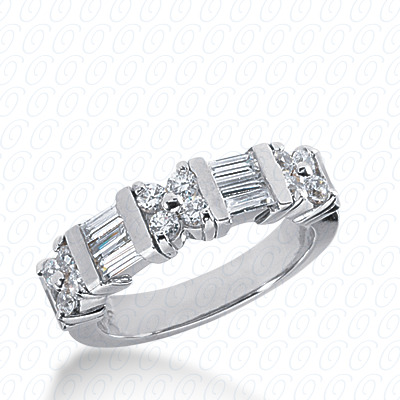14 Karat White Gold  Cut Diamond Unique Engagement Ring 