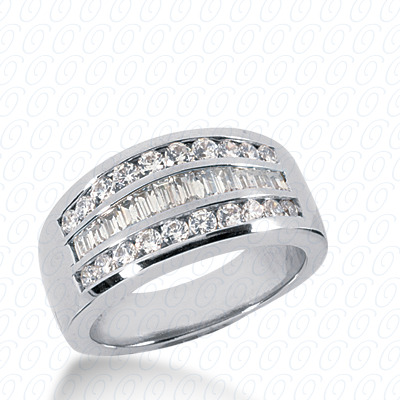 14 Karat White Gold  Cut Diamond Unique Engagement Ring 