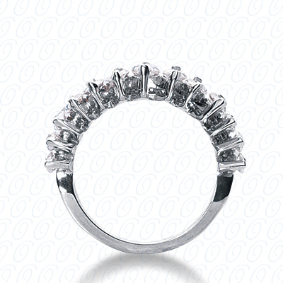 14 Karat White Gold  Cut Diamond Unique Engagement Ring 