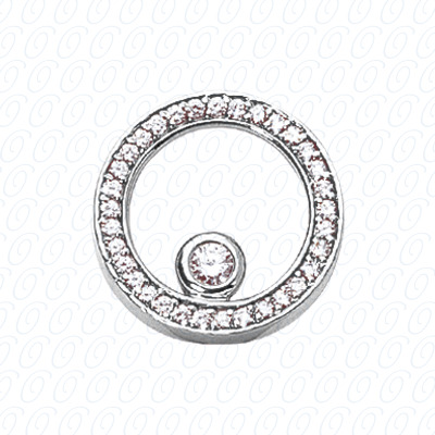 14 Karat White Gold  Cut Diamond Unique Engagement Ring 