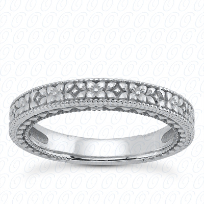 14 Karat White Gold  Cut Diamond Unique Engagement Ring 