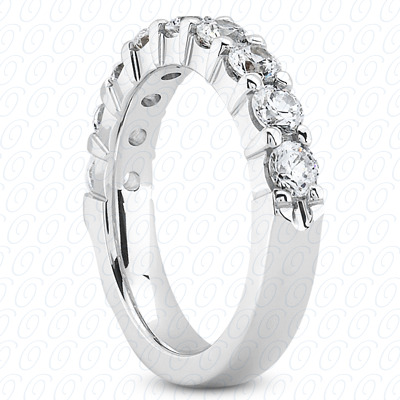 14 Karat White Gold  Cut Diamond Unique Engagement Ring 