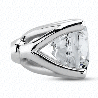 14 Karat White Gold  Cut Diamond Unique Engagement Ring 